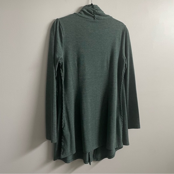 Extra Long Green Cardigan (S) - Picture 9 of 10